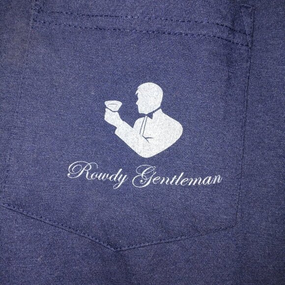 ROWDY GENTLEMEN RONALD REAGAN TSHIRT, NAVY, SHORT SLEEVE, SIZE MED - Picture 3 of 7